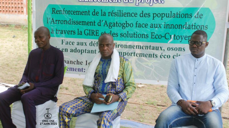 Agatogbo : l’ONG OSE en première ligne contre les inondations et pour un environnement sain